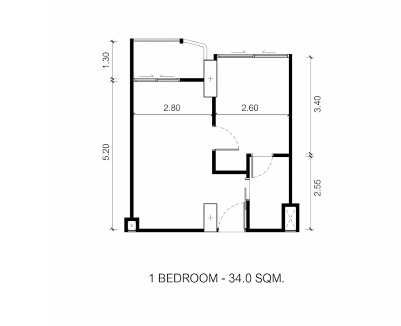 Квартира в Паттайе, Таиланд, 34 м² - фото 2