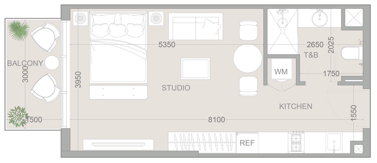 Студия в Дубае, ОАЭ, 39 м² - фото 8