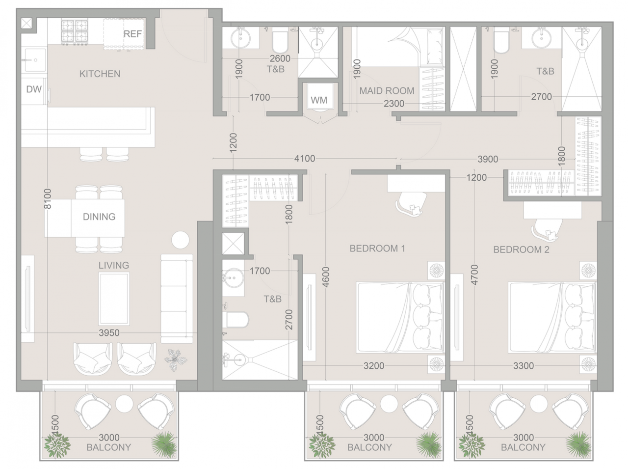 Квартира в Дубае, ОАЭ, 121 м² - фото 8
