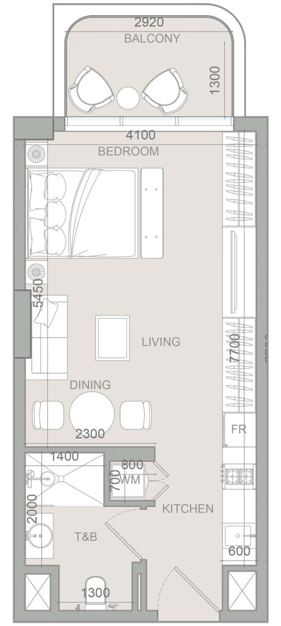 Студия в Дубае, ОАЭ, 41 м² - фото 9