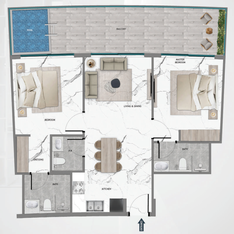 Квартира в Дубае, ОАЭ, 100 м² - фото 18