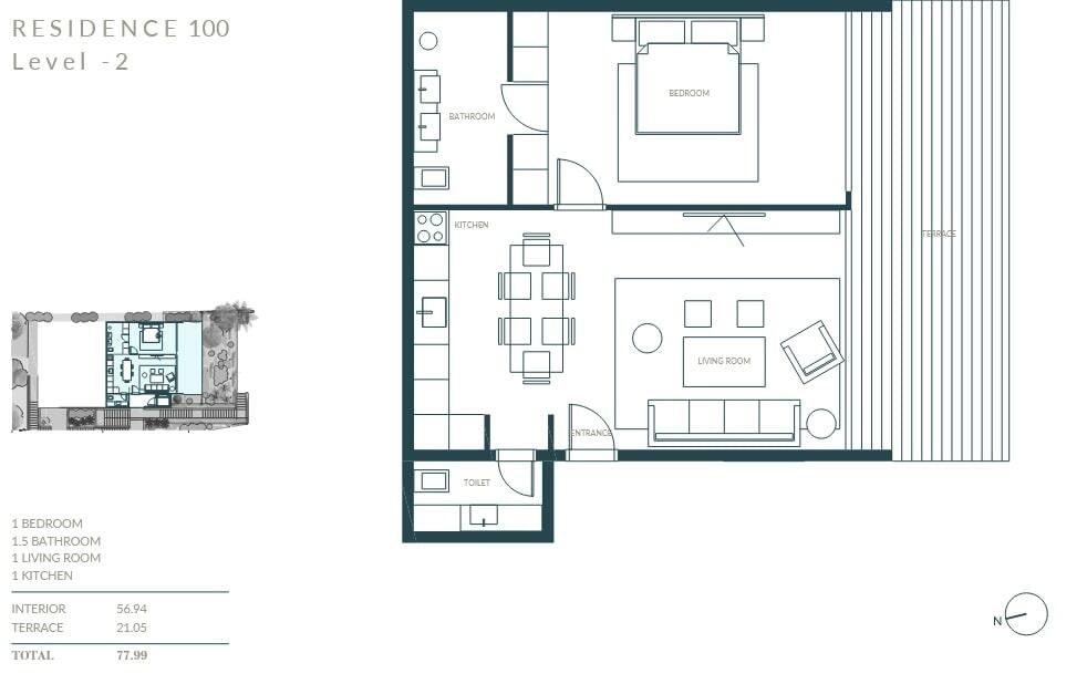 Квартира в Кумборе, Черногория, 55 м² - фото 3