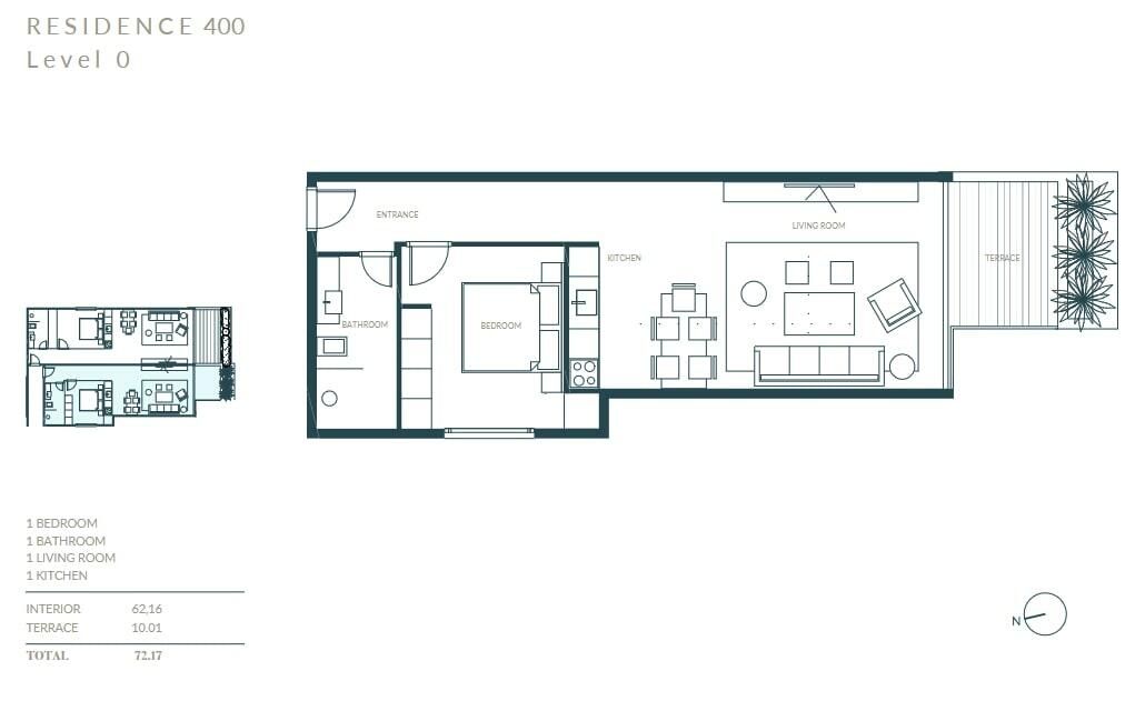 Квартира в Кумборе, Черногория, 55 м² - фото 4