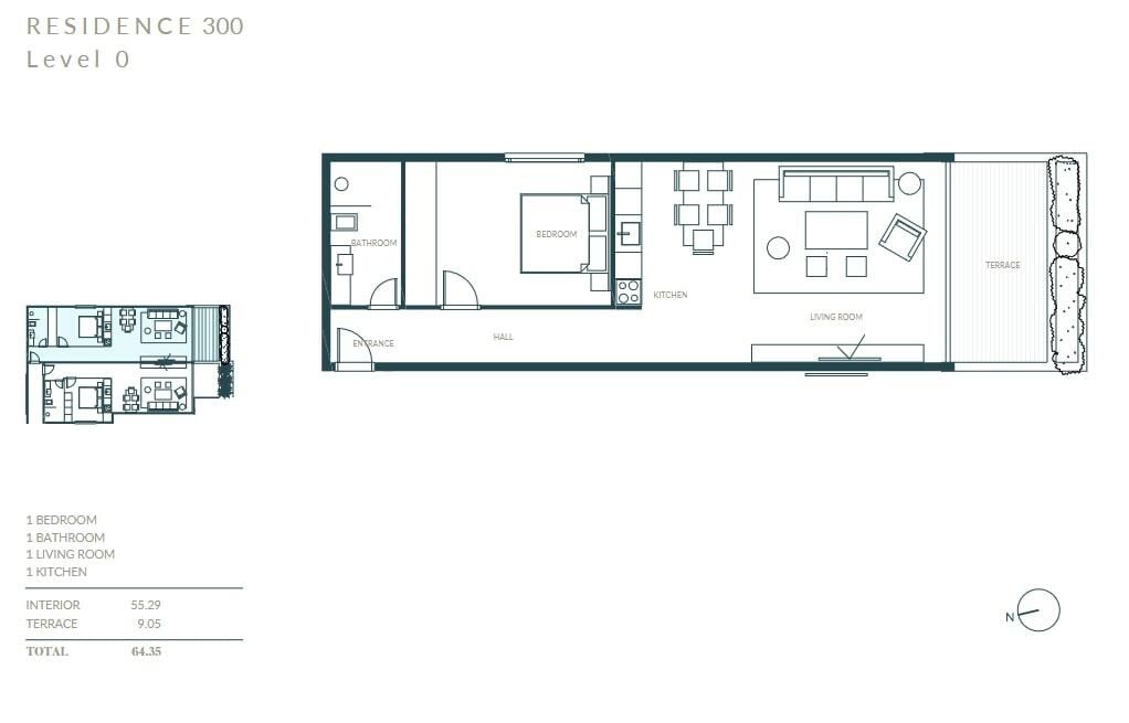 Квартира в Кумборе, Черногория, 55 м² - фото 5