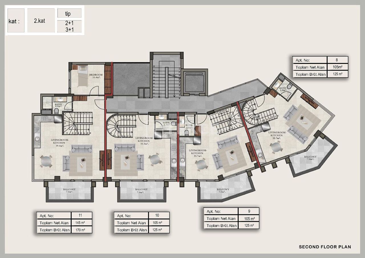 Апартаменты в Алании, Турция, 85 м² - фото 19
