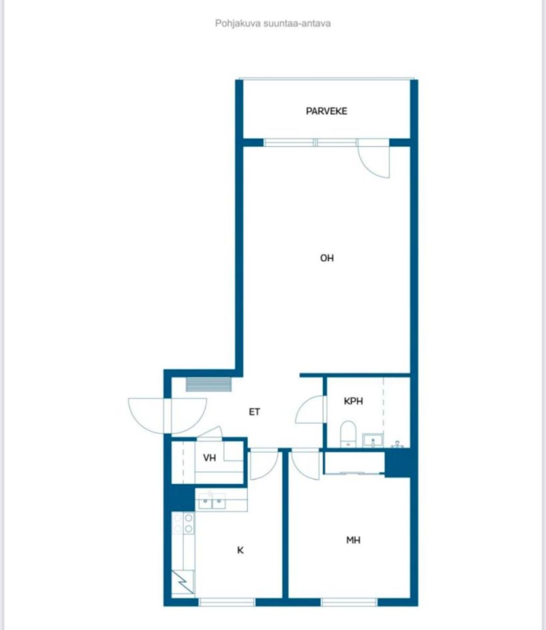 Квартира в Иматре, Финляндия, 58 м² - фото 1