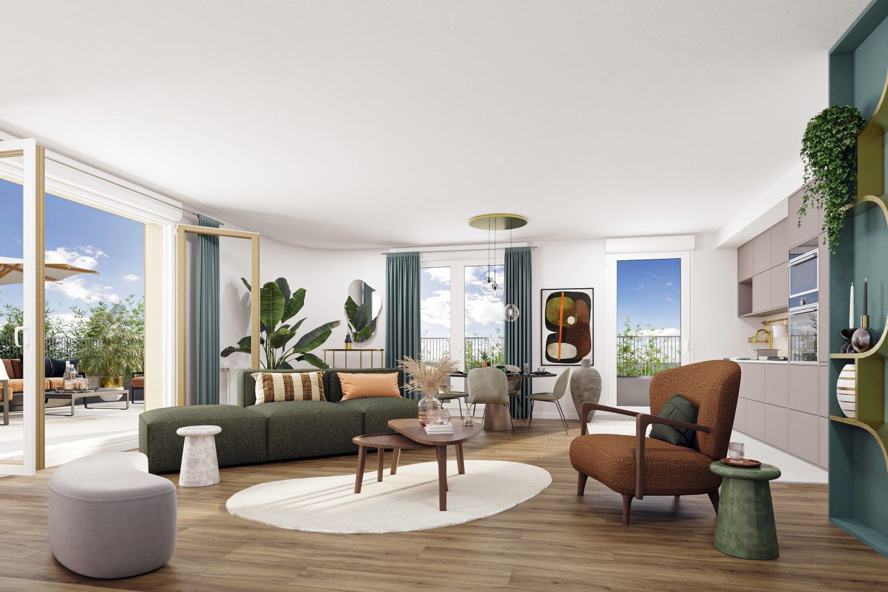 Квартира в Иль-де-Франс, Франция, 64 м² - фото 3