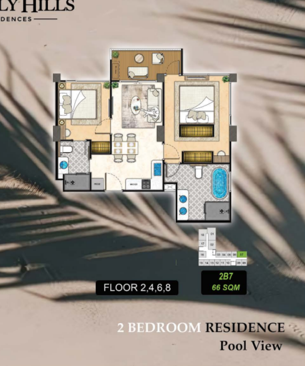 Квартира в Паттайе, Таиланд, 66 м² - фото 2