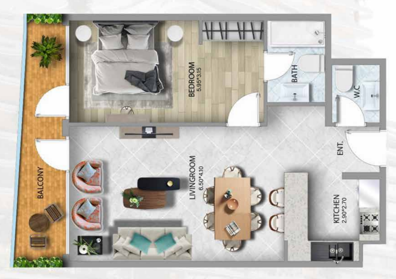 Квартира в Дубае, ОАЭ, 107 м² - фото 9