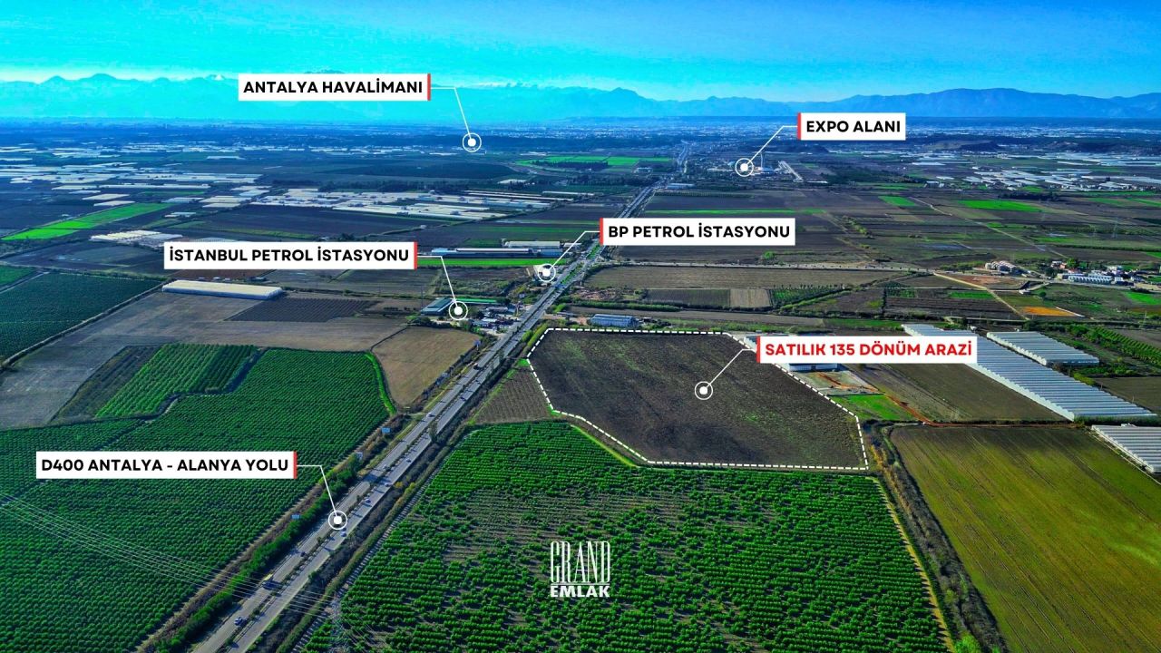 Земля в Анталии, Турция, 135 000 м² - фото 12