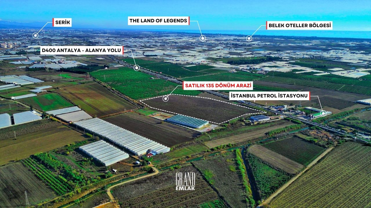 Земля в Анталии, Турция, 135 000 м² - фото 8