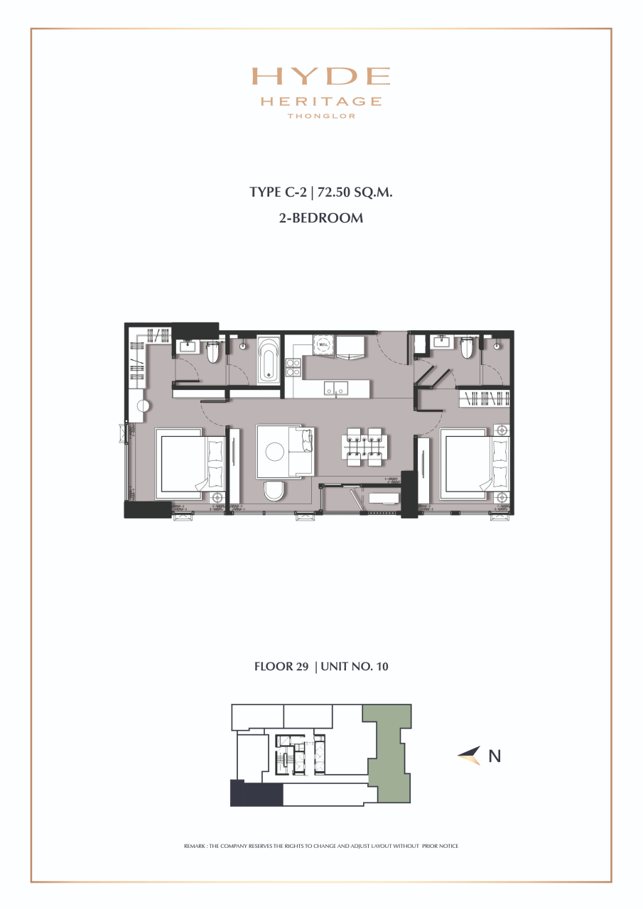 Квартира в Бангкоке, Таиланд, 72.79 м² - фото 2