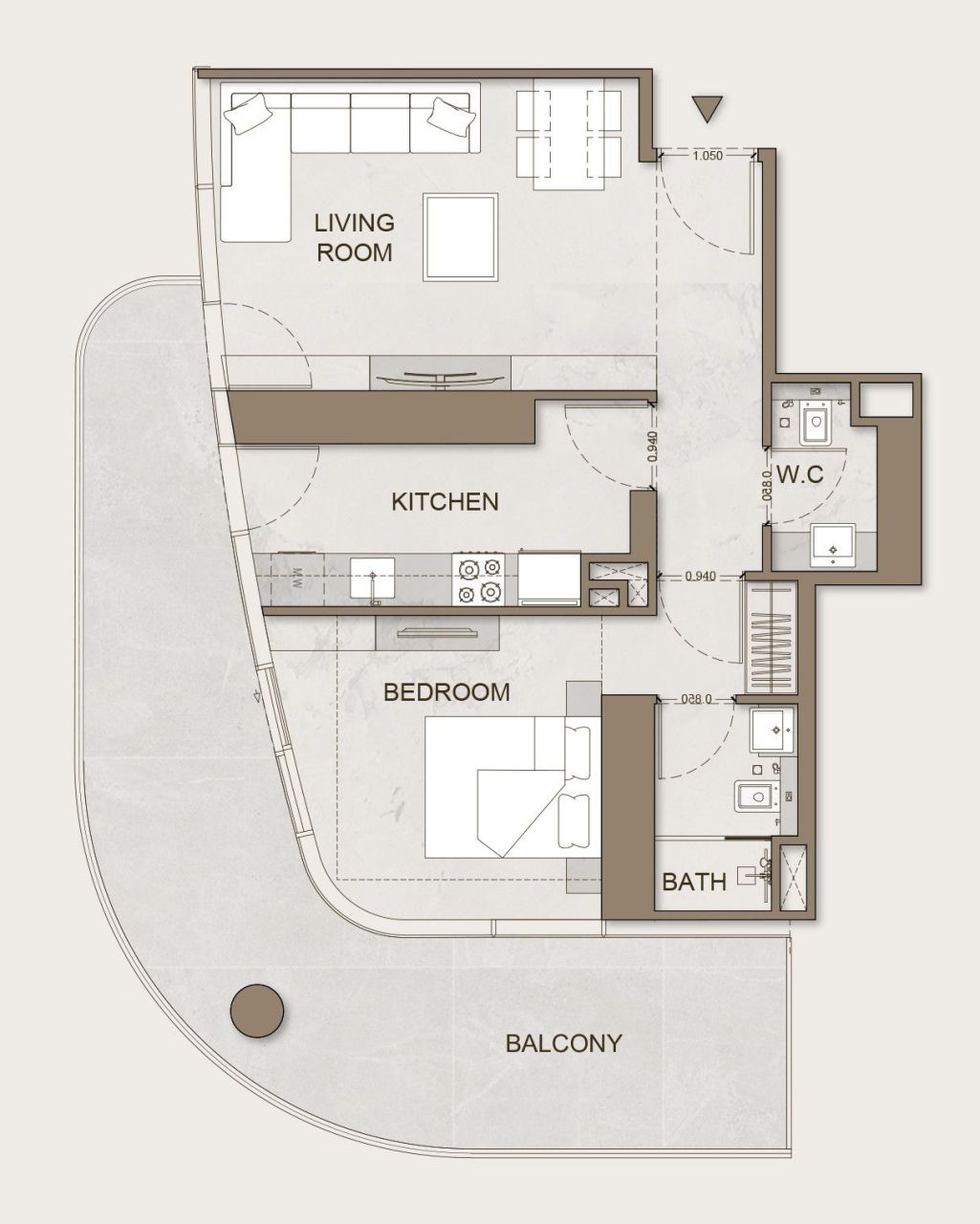 Квартира в Дубае, ОАЭ, 76 м² - фото 9