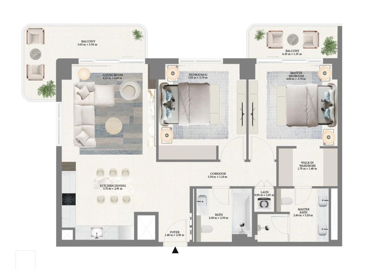 Квартира в Дубае, ОАЭ, 112 м² - фото 9