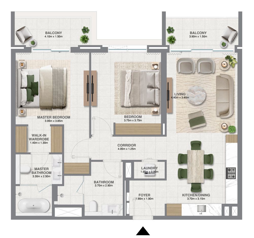 Квартира в Дубае, ОАЭ, 130 м² - фото 9