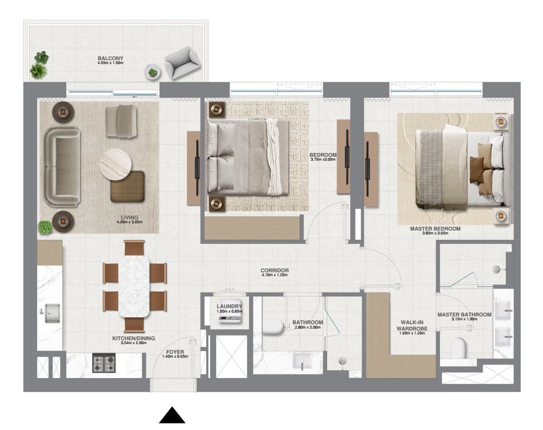 Квартира в Дубае, ОАЭ, 107 м² - фото 10