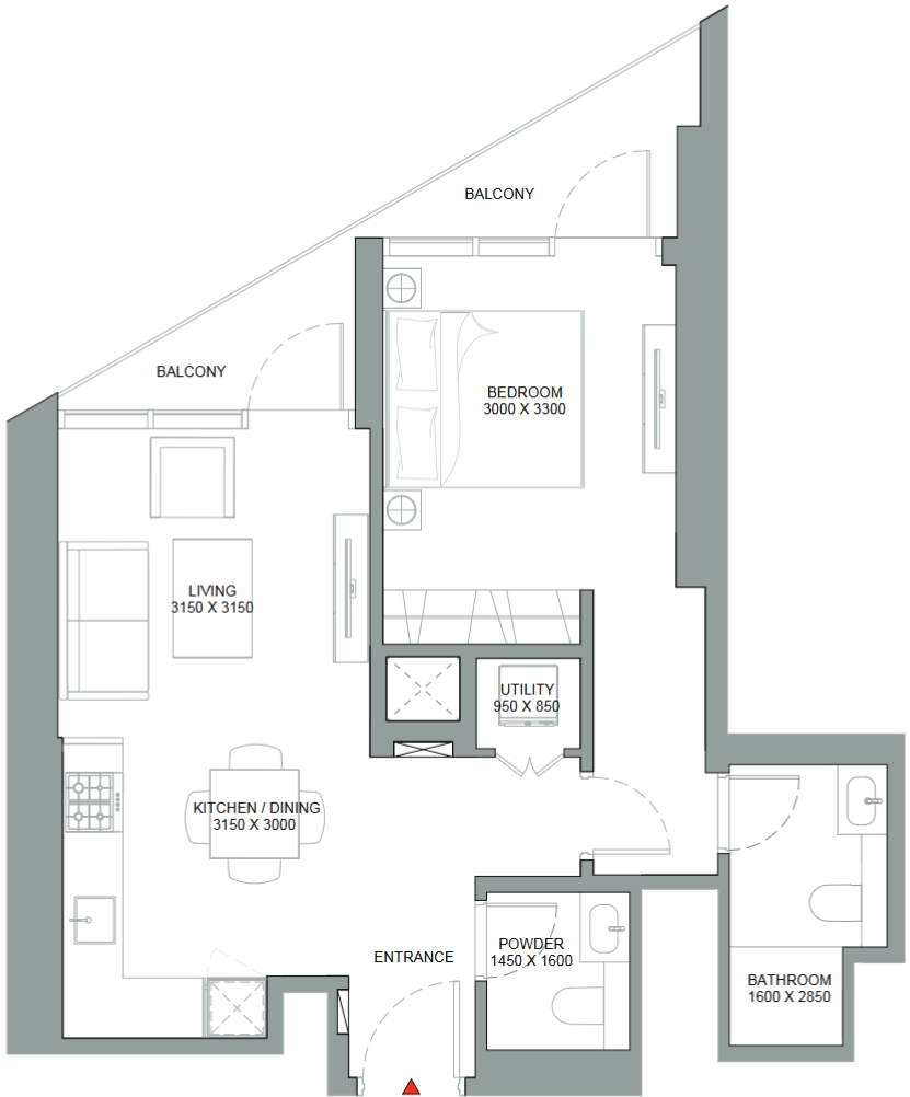 Квартира в Дубае, ОАЭ, 62 м² - фото 11