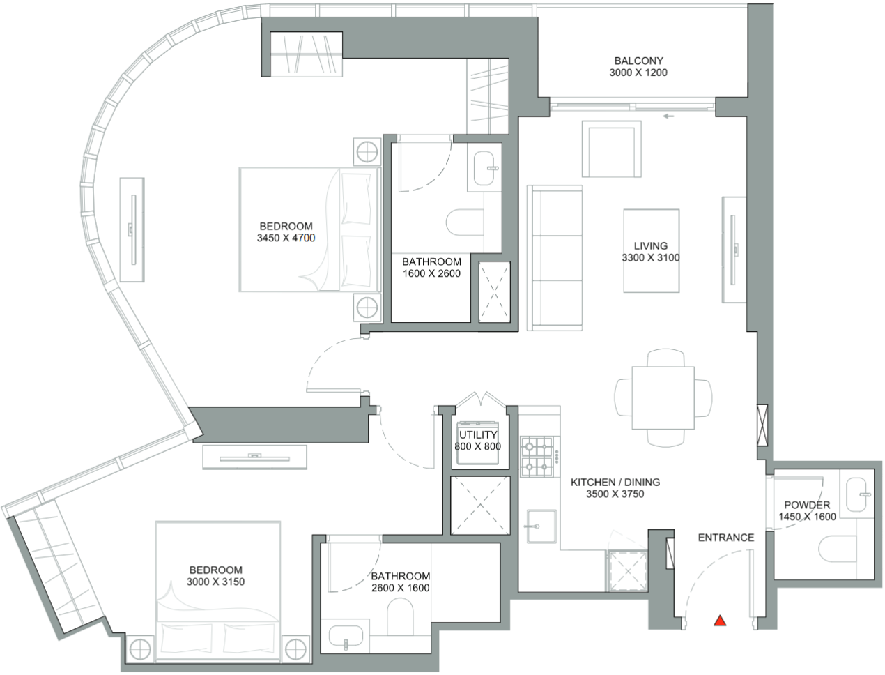 Квартира в Дубае, ОАЭ, 90 м² - фото 11