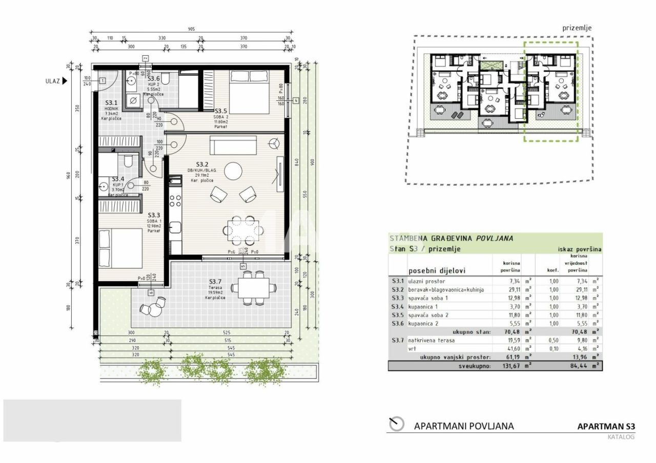 Апартаменты Povljana, Хорватия, 84 м² - фото 2