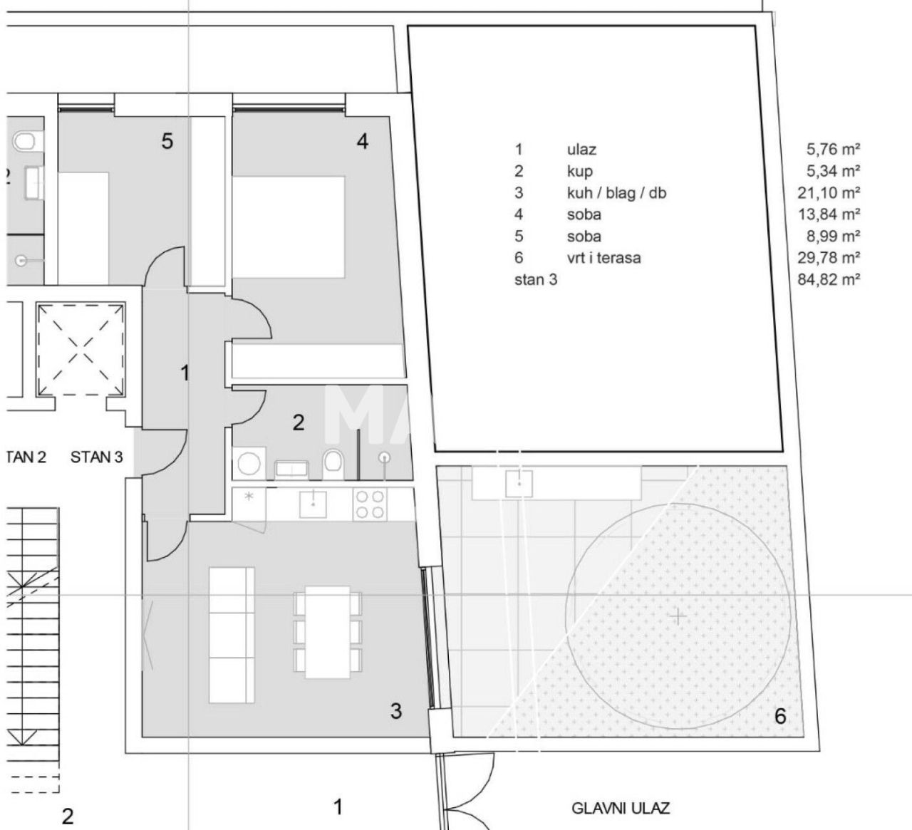 Апартаменты в Шибенике, Хорватия, 71 м² - фото 2