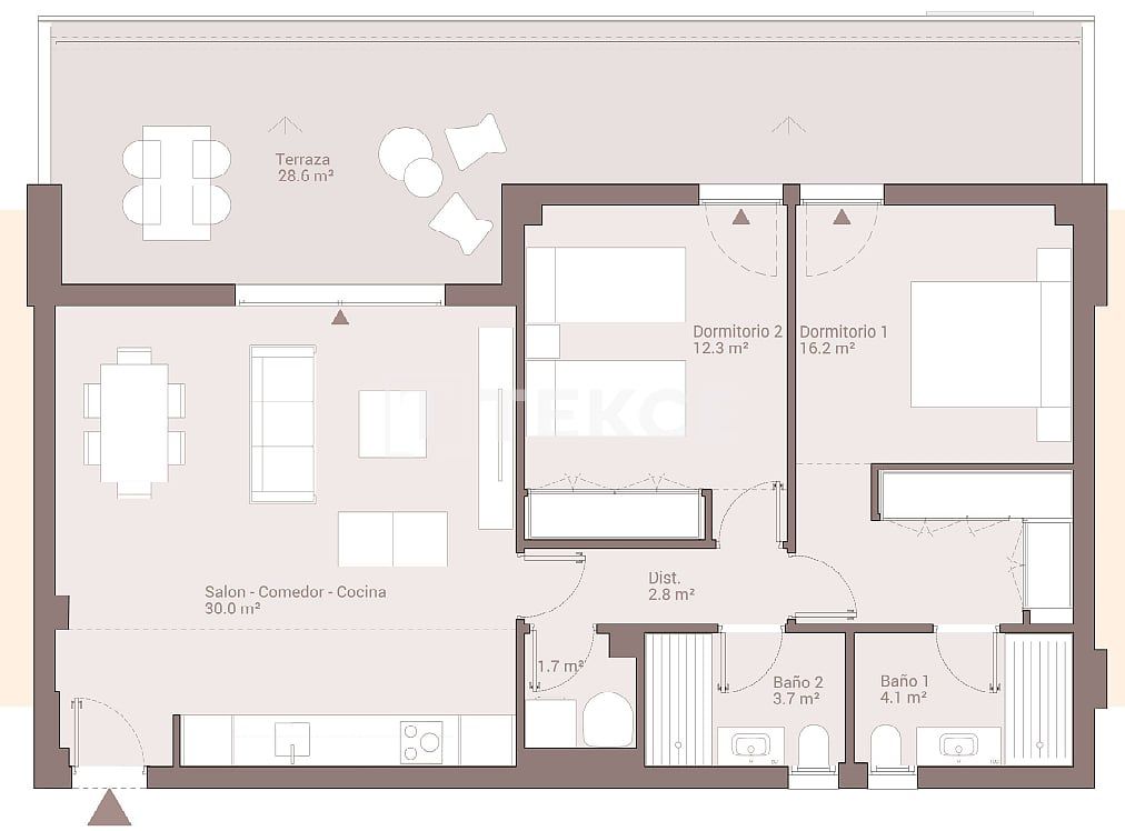Апартаменты в Марбелье, Испания, 51 м² - фото 10