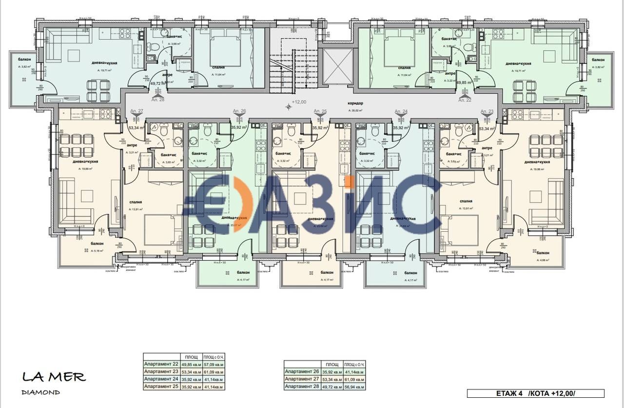 Апартаменты в Святом Власе, Болгария, 61.1 м² - фото 8