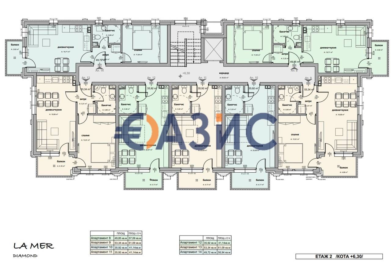 Апартаменты в Святом Власе, Болгария, 61.1 м² - фото 9