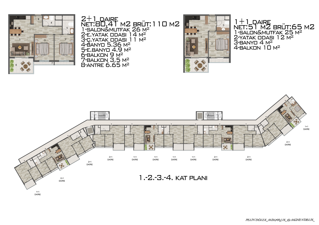 Квартира в Мерсине, Турция, 110 м² - фото 1