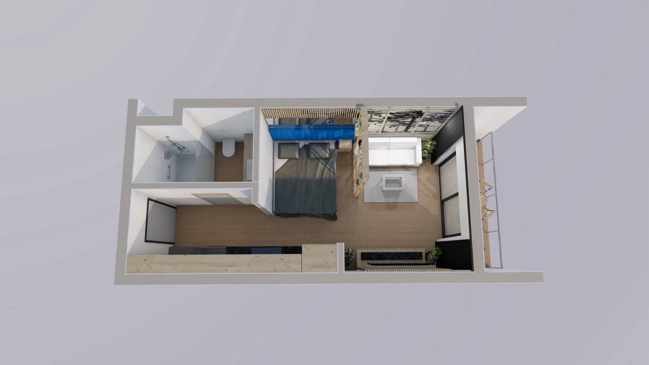 Квартира в Мерсине, Турция, 43 м² - фото 1