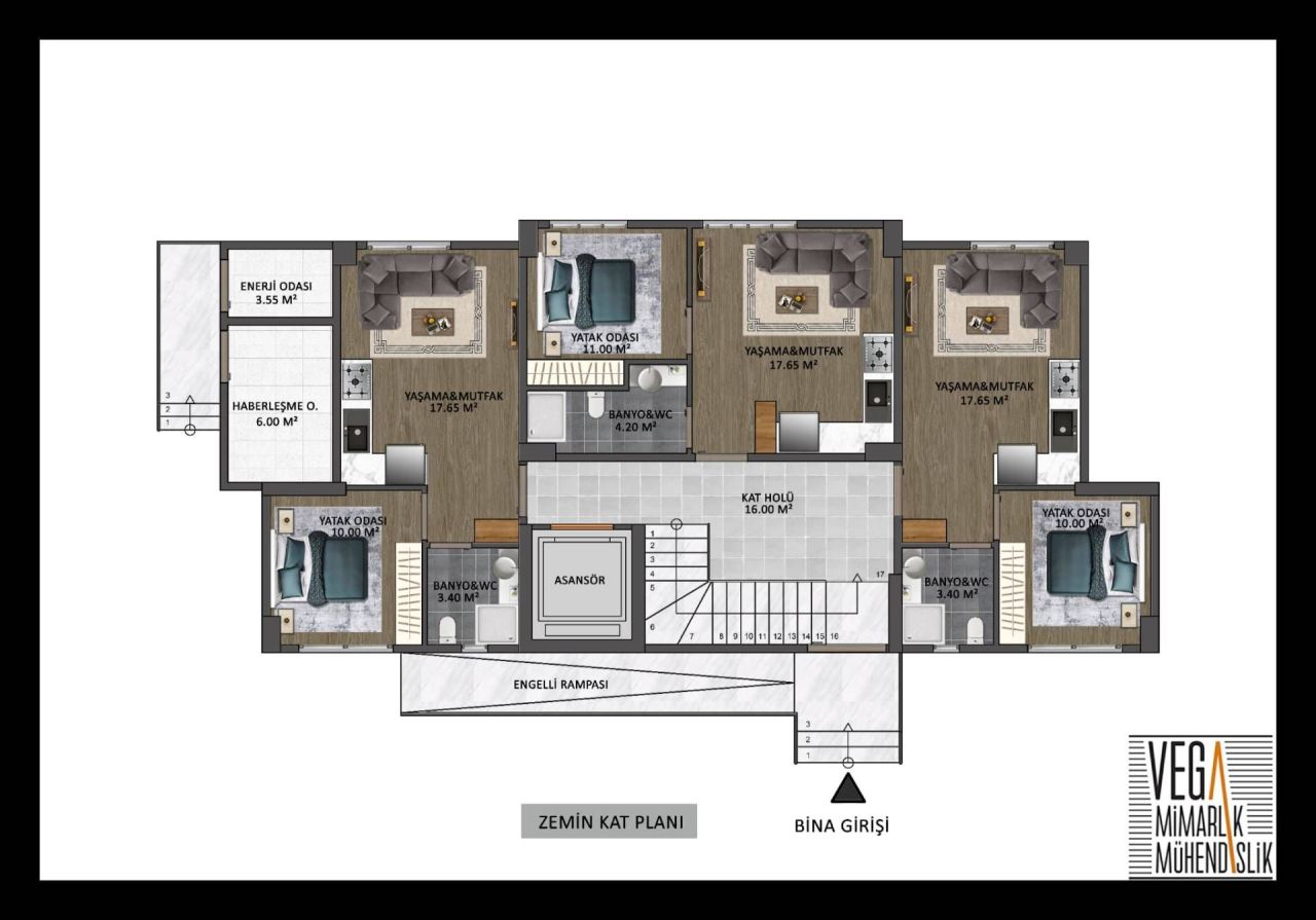 Квартира в Мерсине, Турция, 40 м² - фото 11