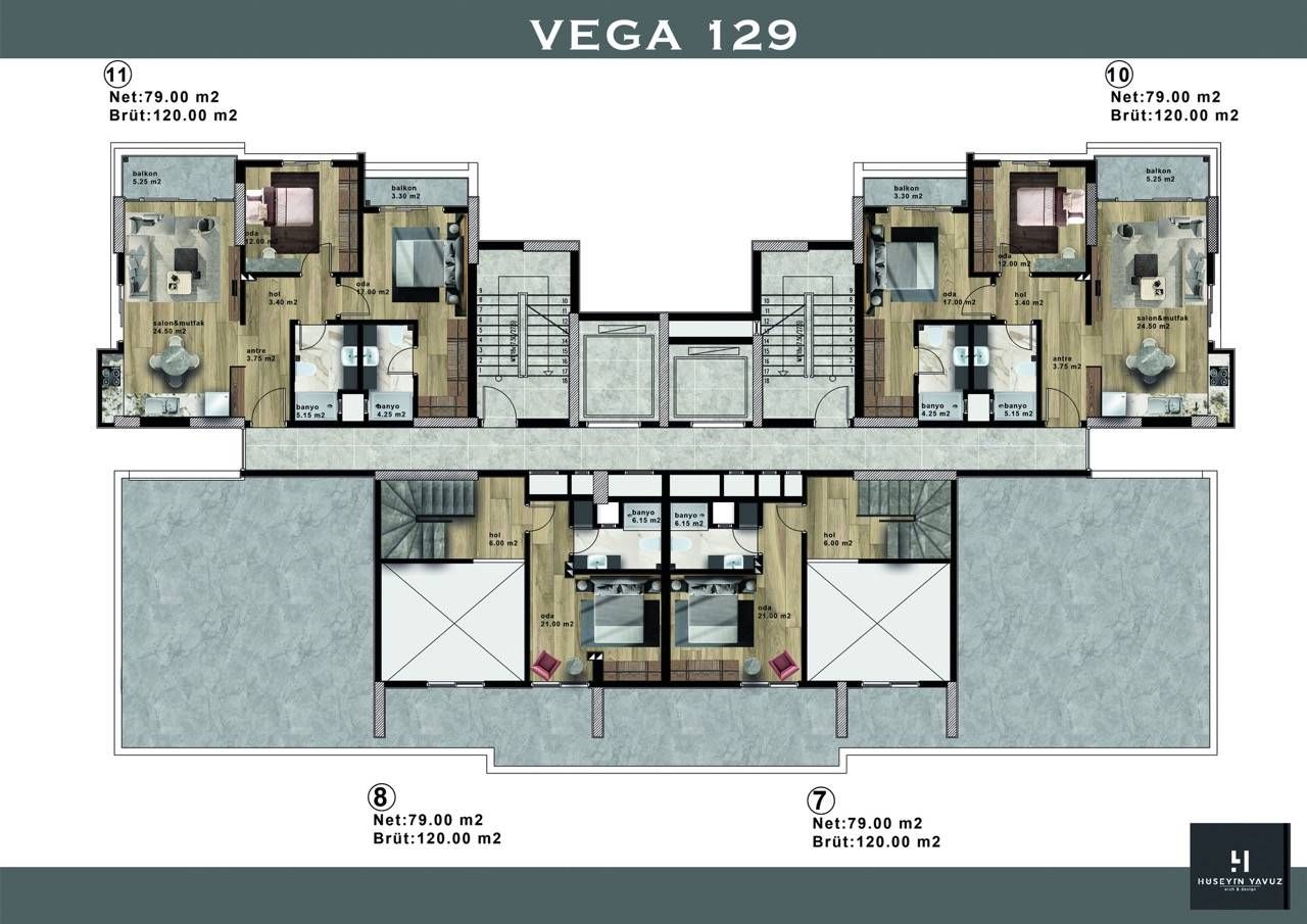 Квартира в Мерсине, Турция, 120 м² - фото 16