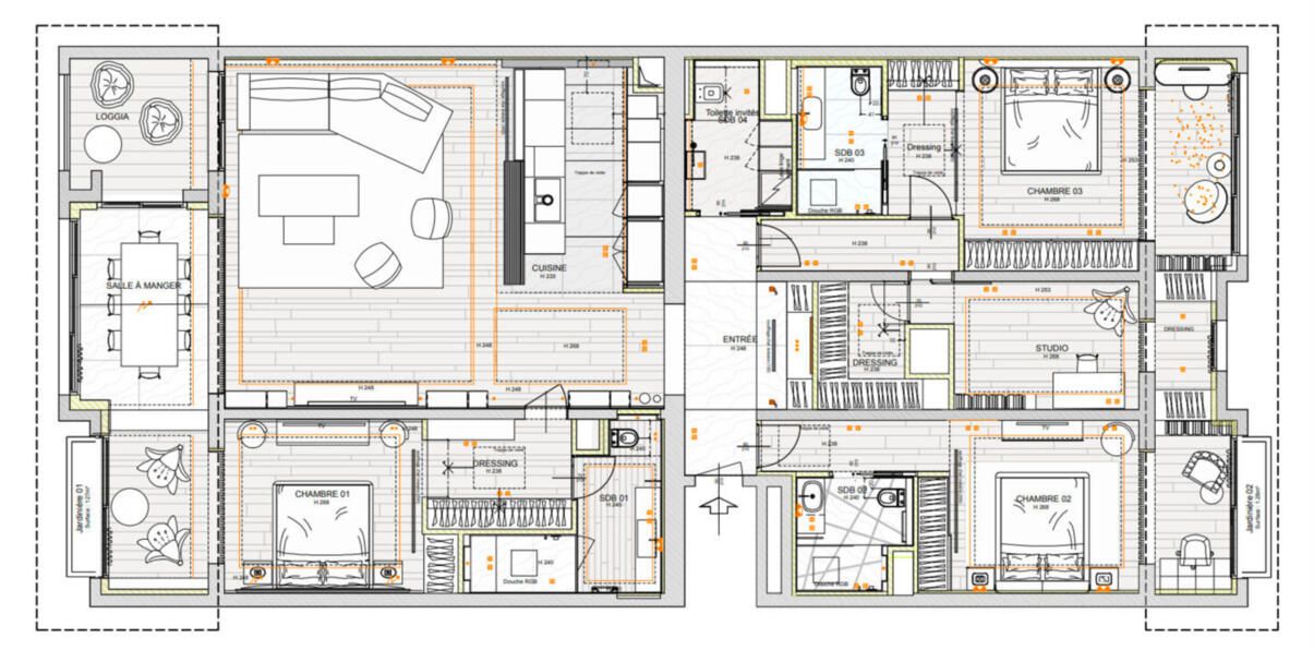Апартаменты в Фонвьее, Монако, 245 м² - фото 13
