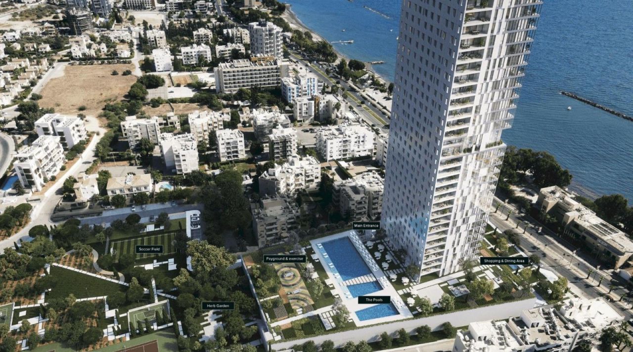 Апартаменты в Лимасоле, Кипр, 165 м² - фото 1