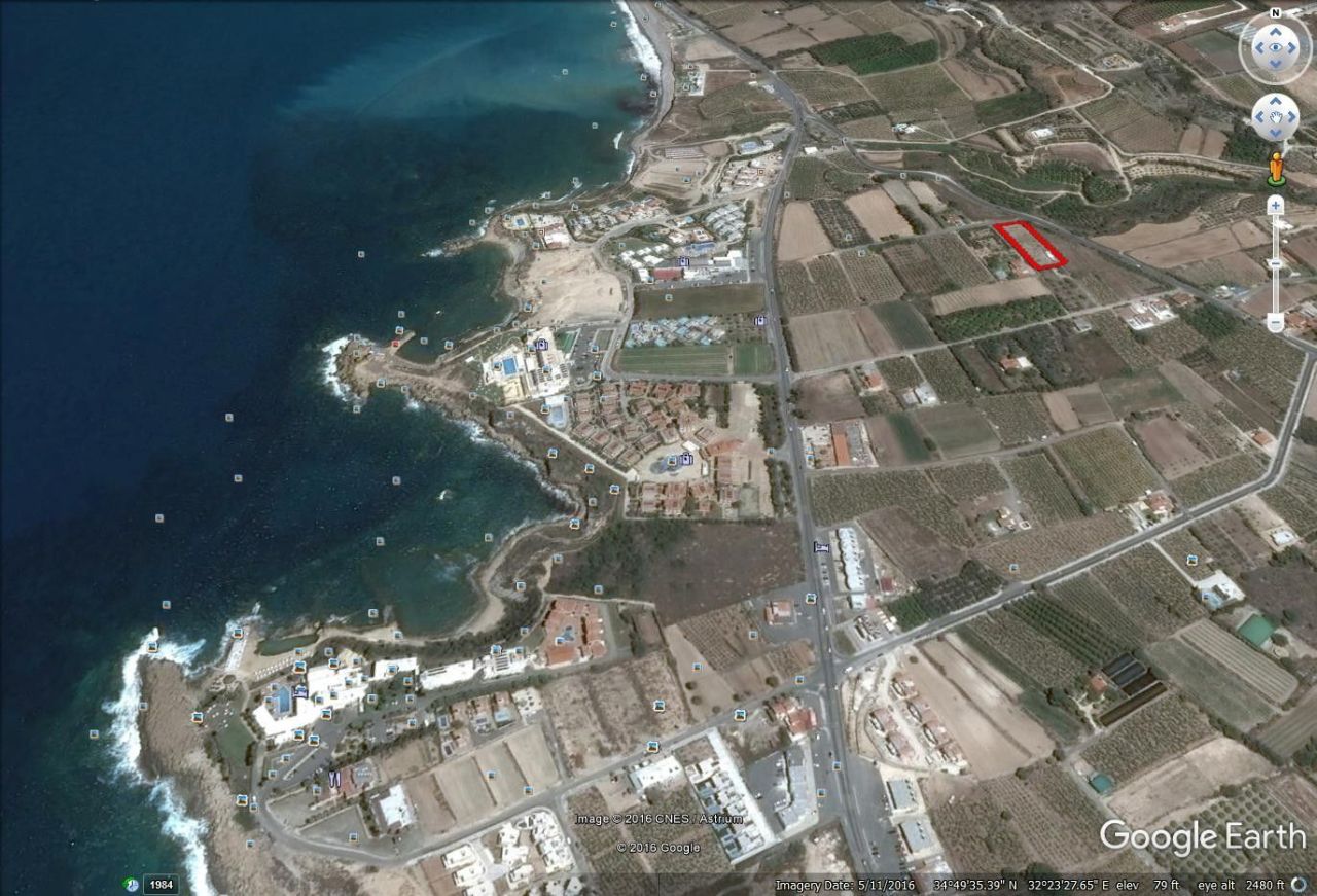 Земля в Пафосе, Кипр, 2 676 м² - фото 2