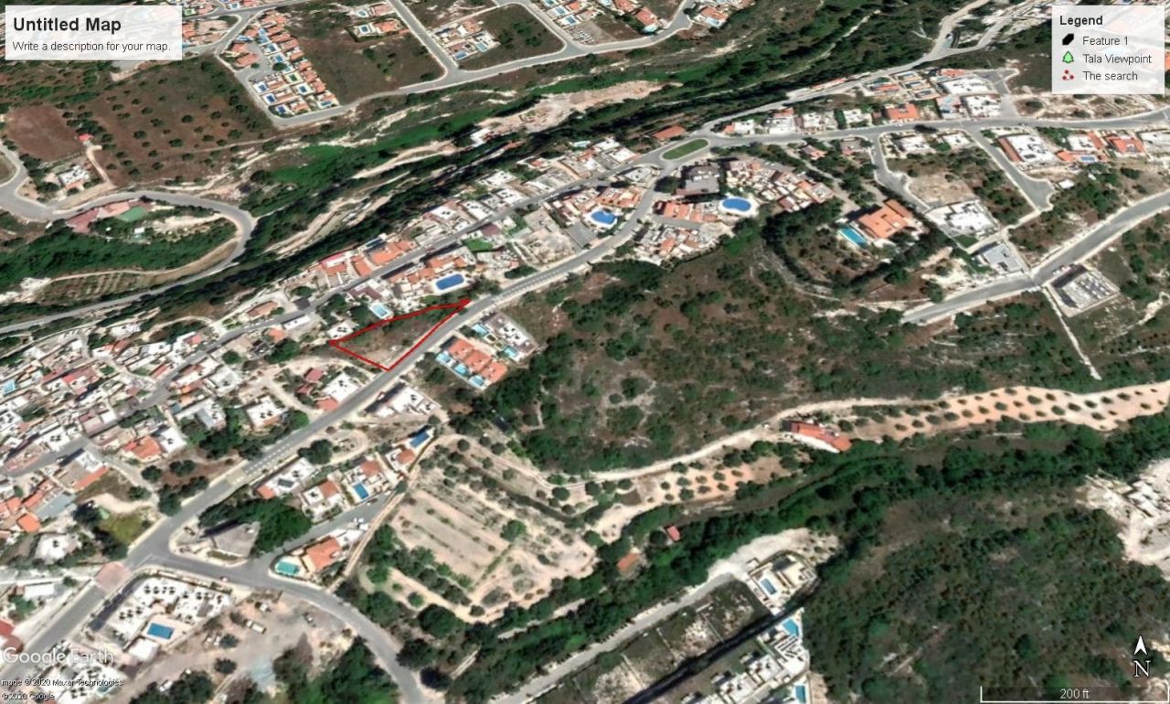 Земля в Пафосе, Кипр, 1 066 м² - фото 2