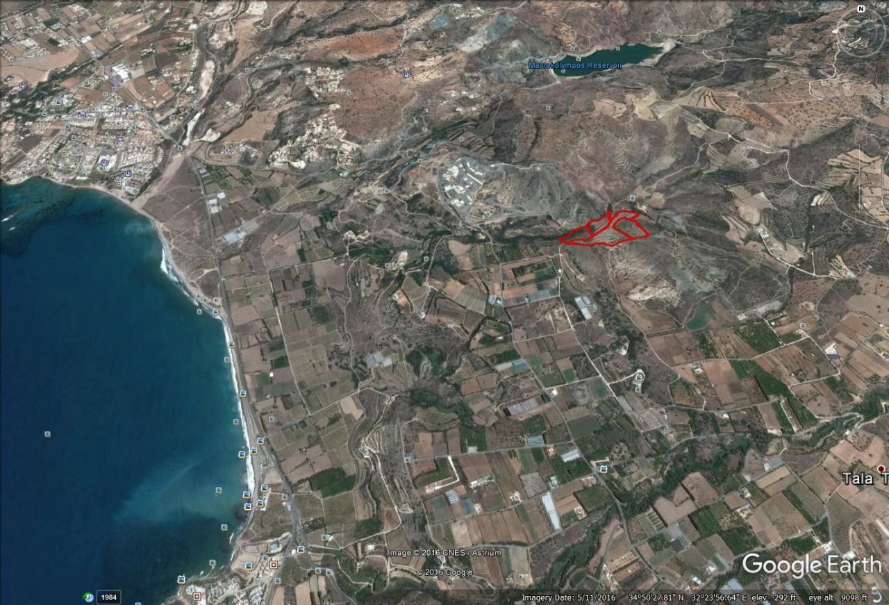 Земля в Пафосе, Кипр, 54 517 м² - фото 2