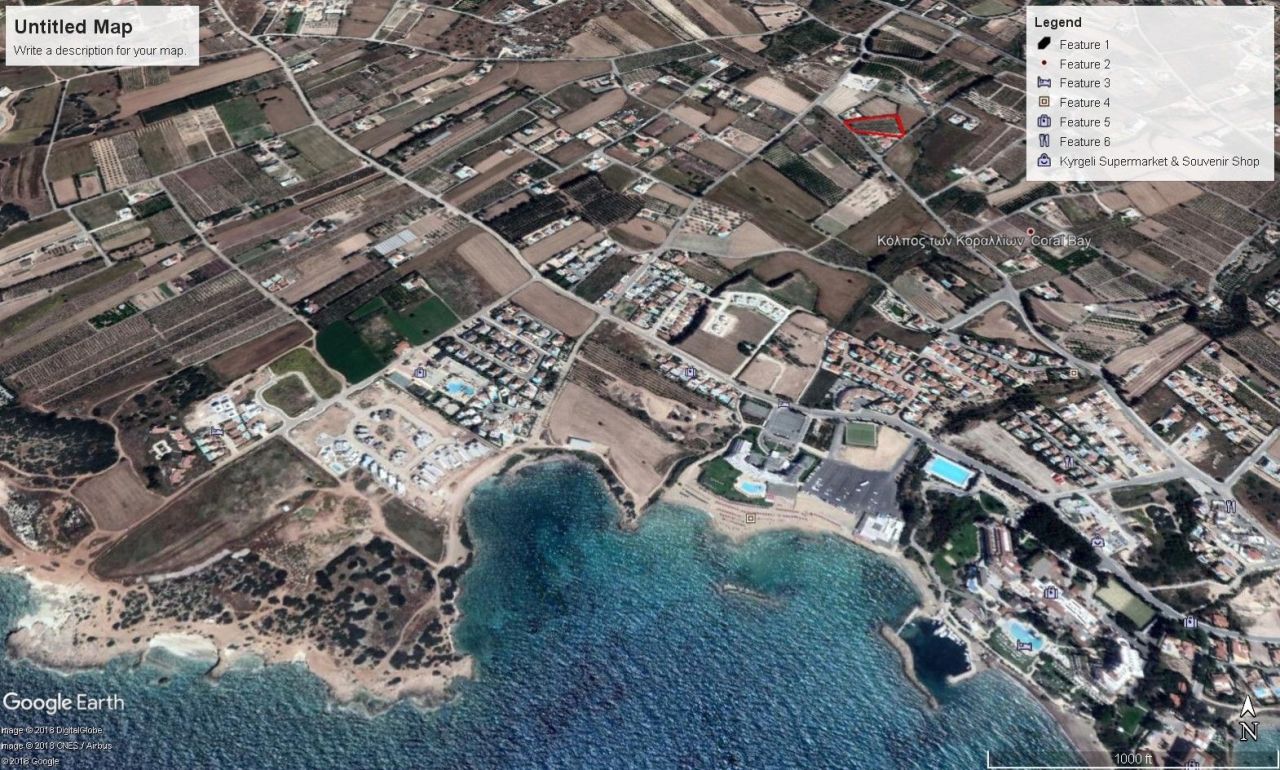 Земля в Пафосе, Кипр, 4 725 м² - фото 2