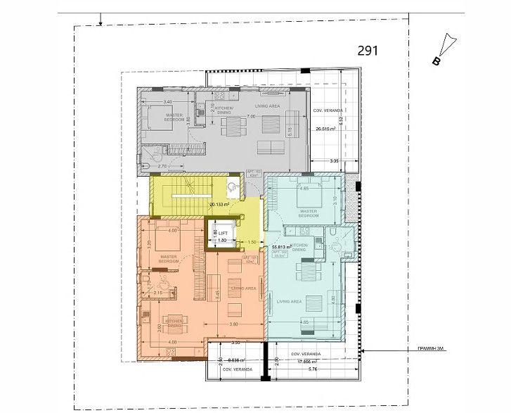 Апартаменты в Лимасоле, Кипр, 66 м² - фото 2