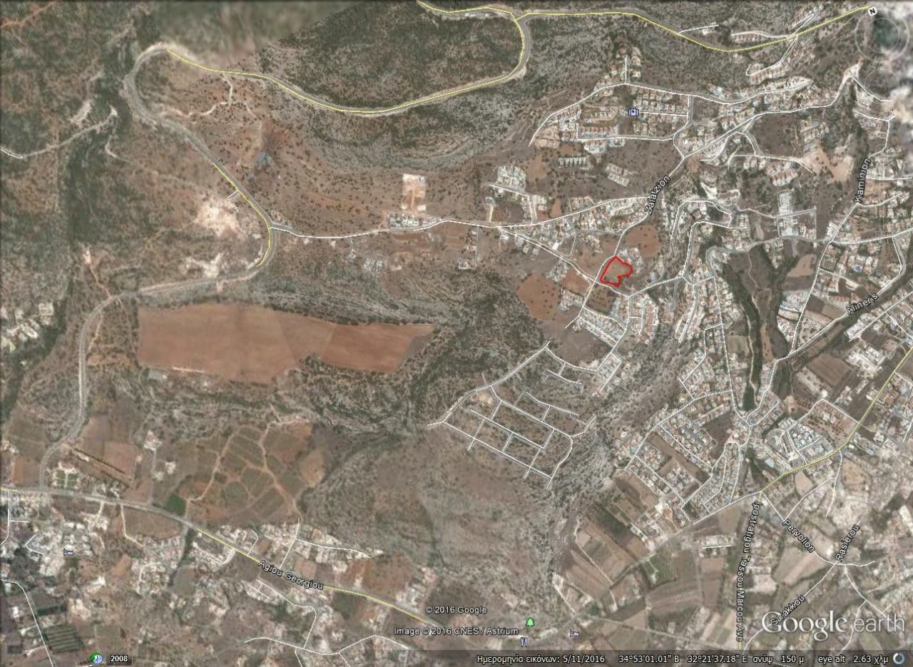 Земля в Пафосе, Кипр, 6 021 м² - фото 2