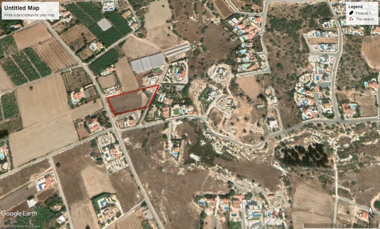 Земля в Пафосе, Кипр, 5 376 м² - фото 2