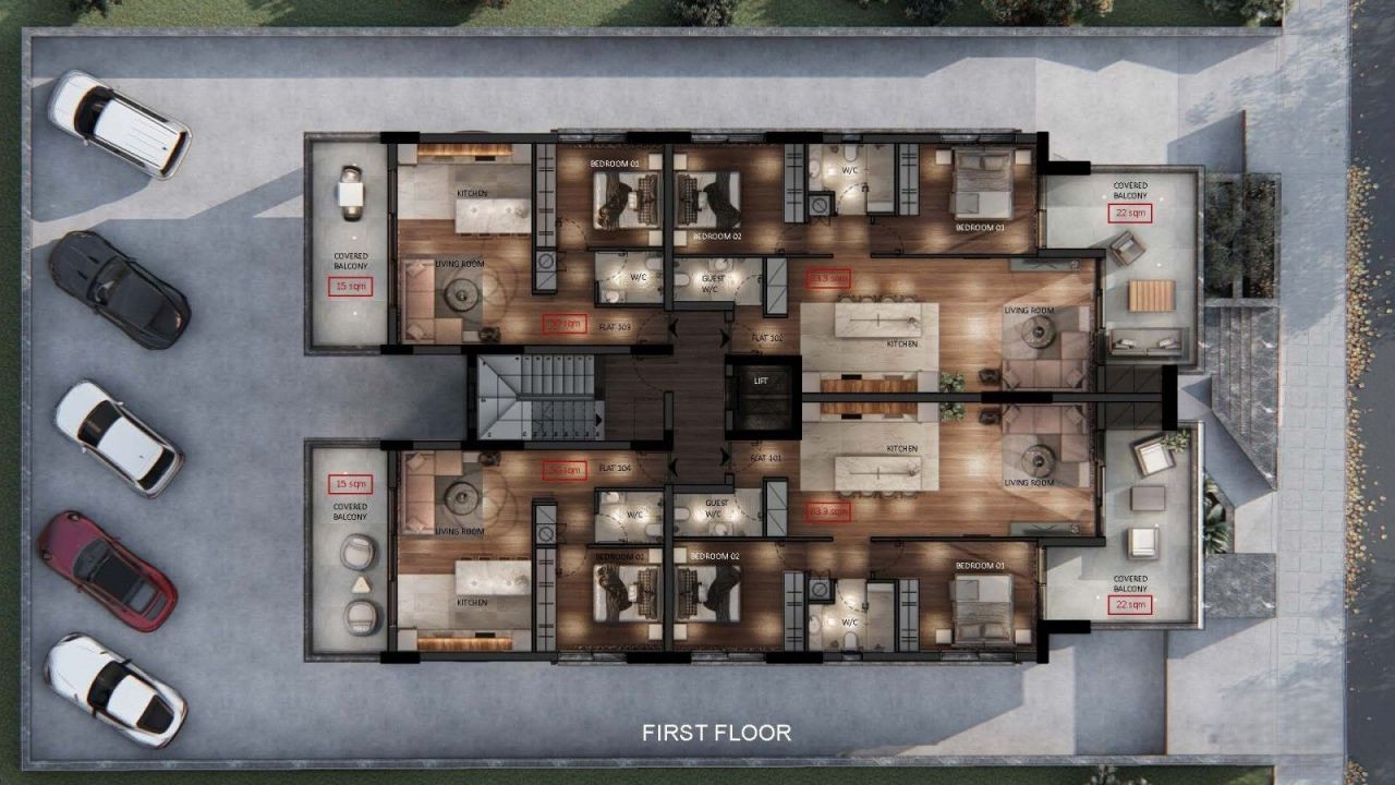 Апартаменты в Лимасоле, Кипр, 63 м² - фото 2