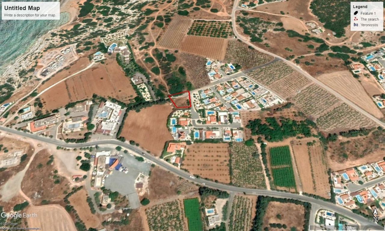 Земля в Пафосе, Кипр, 1 004 м² - фото 2