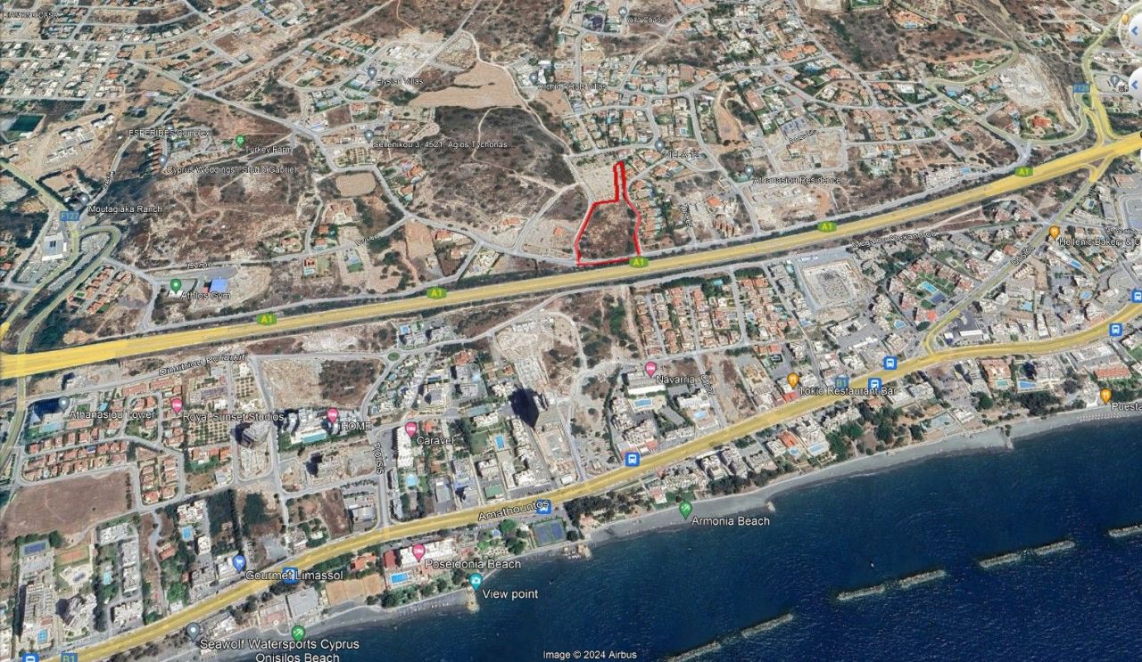 Земля в Лимасоле, Кипр, 11 387 м² - фото 3