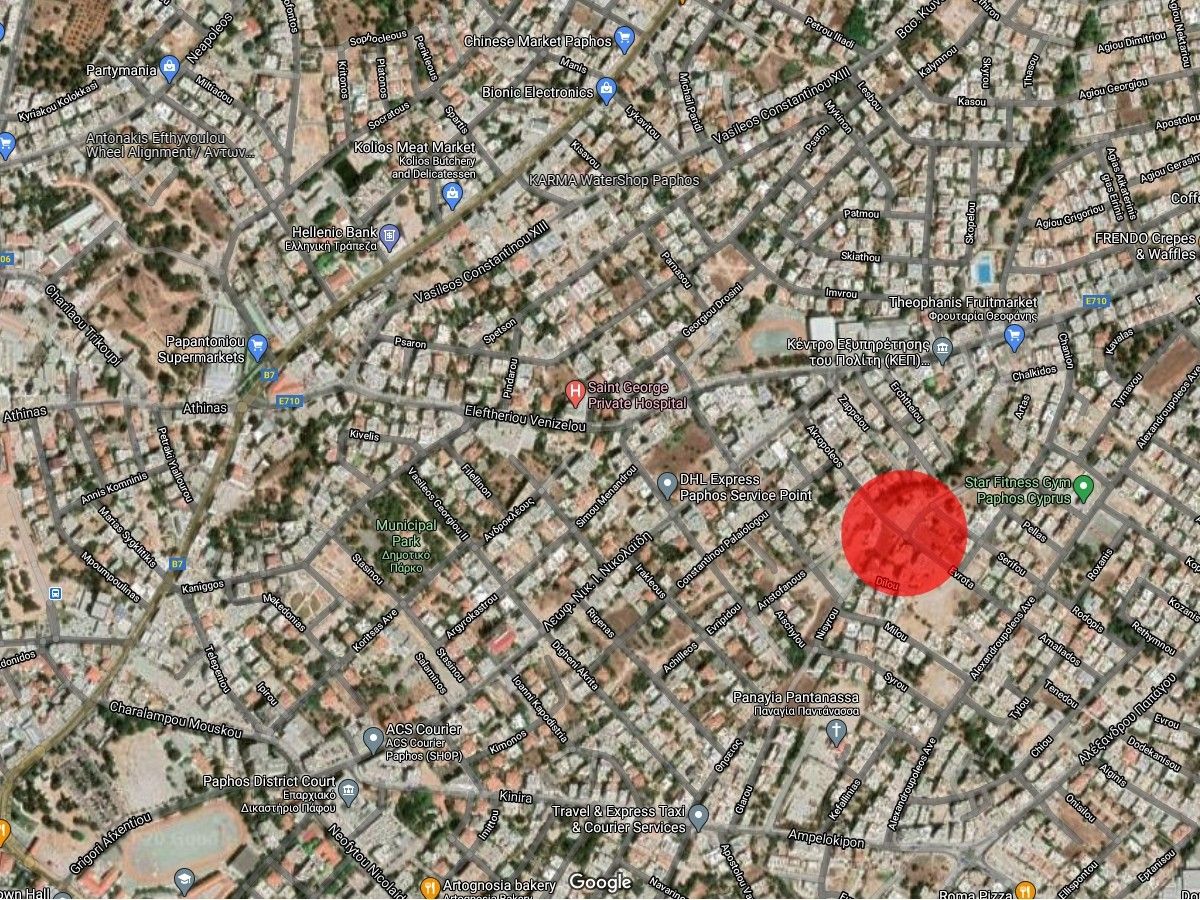 Земля в Пафосе, Кипр, 1 101 м² - фото 3