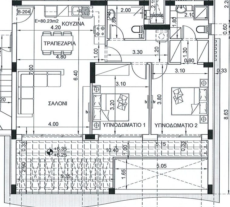 Апартаменты в Протарасе, Кипр, 91 м² - фото 4