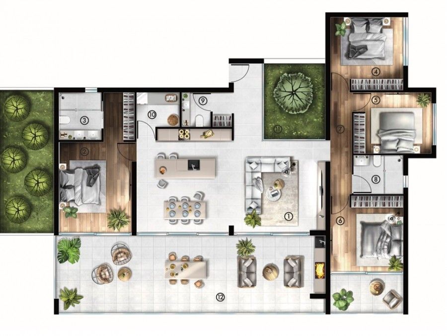 Апартаменты в Пафосе, Кипр, 214 м² - фото 4