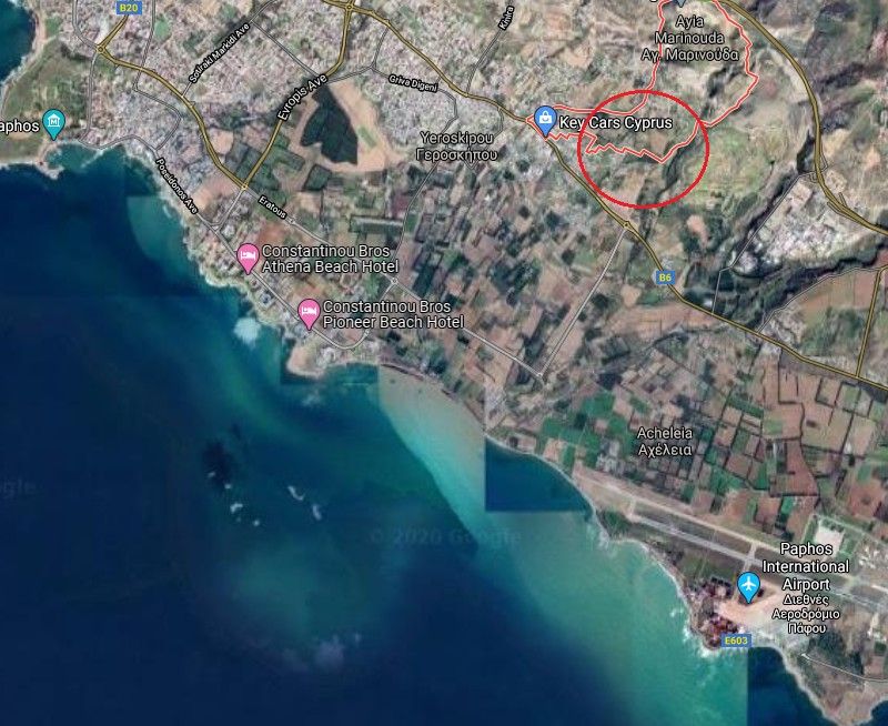 Земля в Пафосе, Кипр, 9 294 м² - фото 4