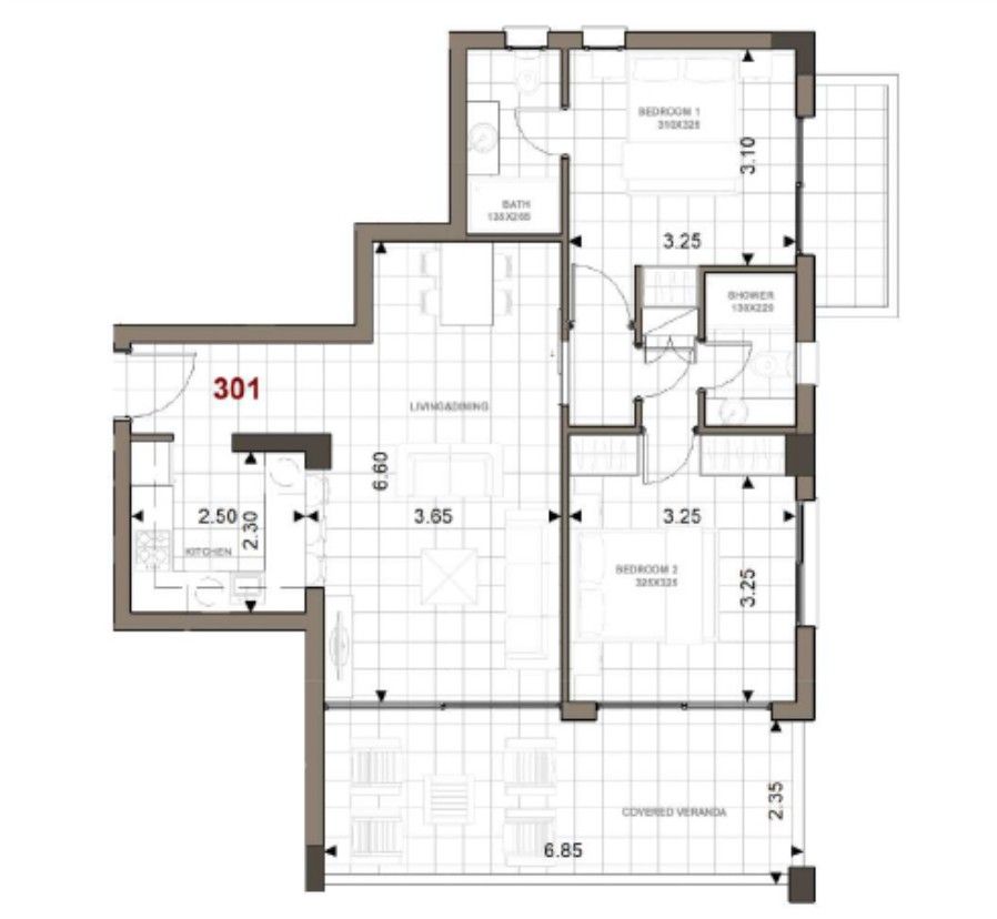 Апартаменты в Лимасоле, Кипр, 107 м² - фото 4