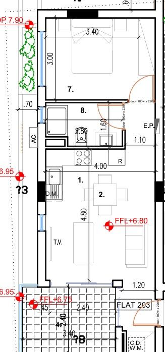 Апартаменты в Ларнаке, Кипр, 60 м² - фото 4