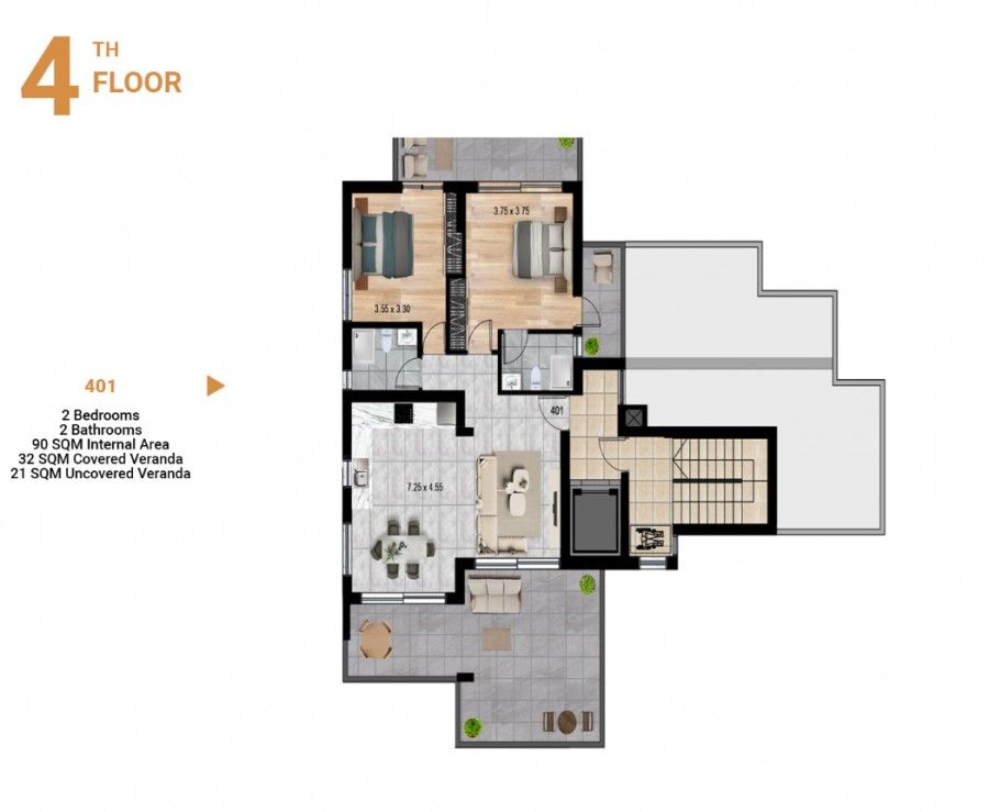 Пентхаус в Лимасоле, Кипр, 122 м² - фото 4
